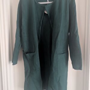 Emerald Green Women's Sweater Jacket